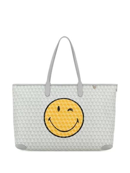 Drobė rankinė Anya Hindmarch balta
