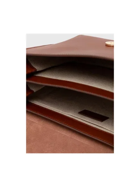 A.P.C. torebka skórzana sac sarah shoulder brązowy