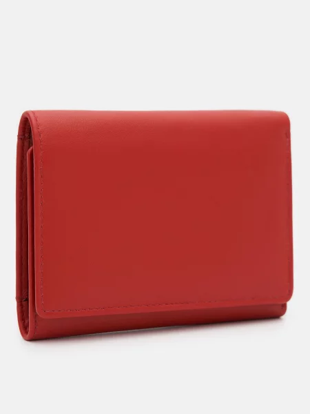 Кожаный кошелек Royalbag красный