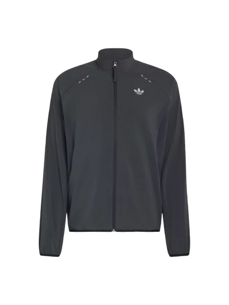 ADIDAS ORIGINALS Přechodná bunda Tech Trefoil Essentials tmavě šedá