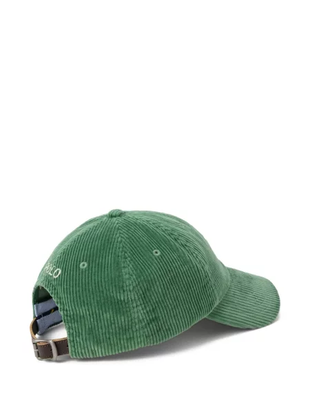 Μικρός κασκέτο Polo Ralph Lauren με χαμηλή μέση υφαίνω διαγωνίως πράσινο