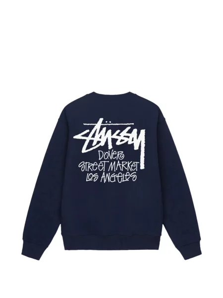 Raštuotas gatvės stiliaus džemperis Stüssy mėlyna