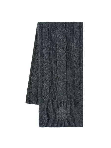 Šál LAUREN RALPH LAUREN Tmavě šedá