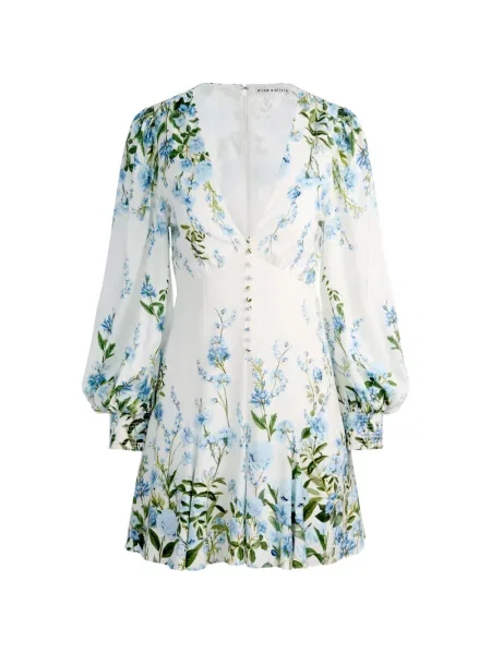 Mini rochie mini Alice + Olivia de costum mini alb