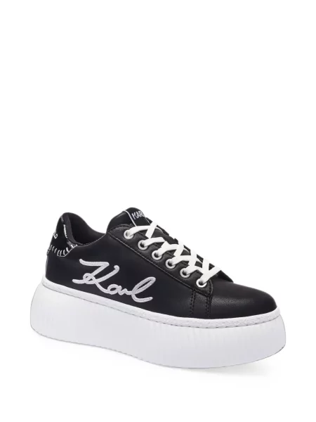 Sneakerși Karl Lagerfeld cu platformă negru