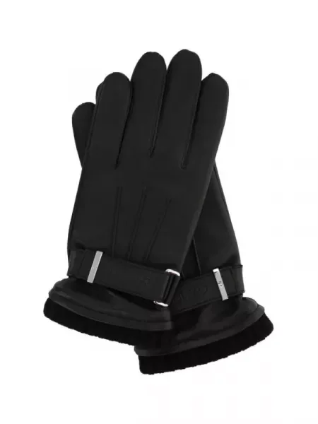 Calvin Klein Mănuși de piele negru