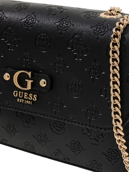 Crossbody kabelka Guess s autogramem černá