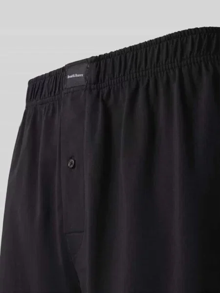Bokserki z elastycznym pasem w zestawie 2 szt. Bread & Boxers czarne