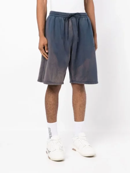 Pruhované kraťasy Off-white bílé
