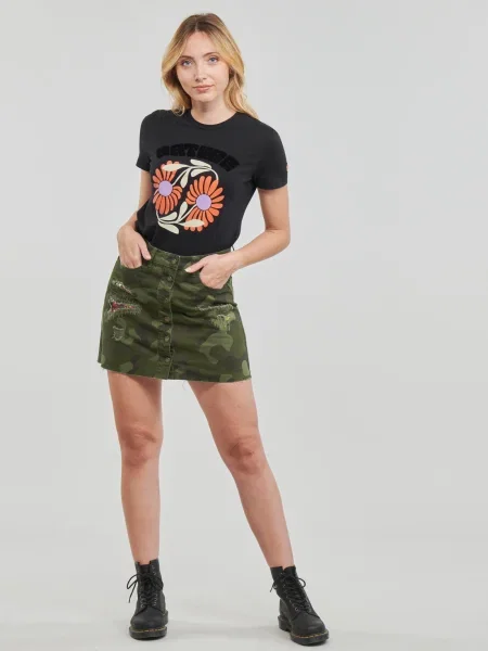 Sukňa Desigual khaki