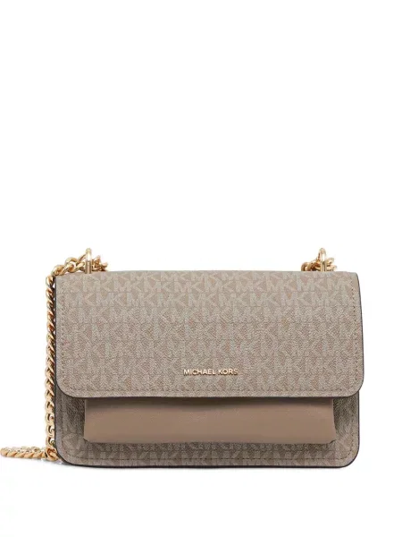 Portofel Michael Michael Kors cu volane plisat de lână negru
