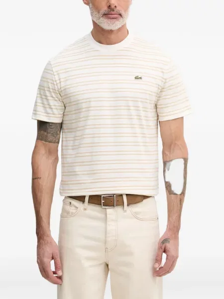 Tricou Lacoste cu autograf alb
