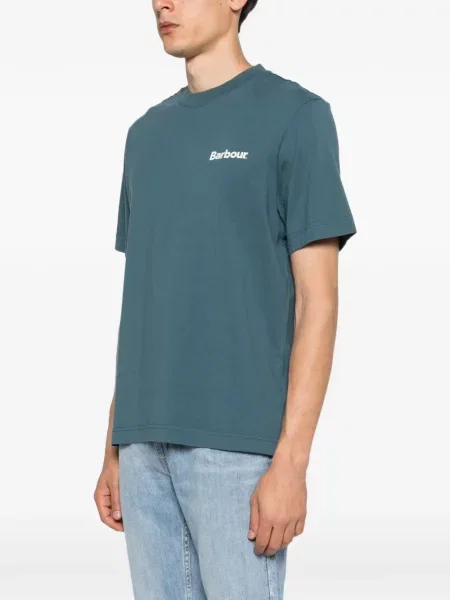 Tricou Barbour cu autograf albastru