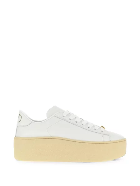 Sneakerși Valentino Garavani cu platformă alb