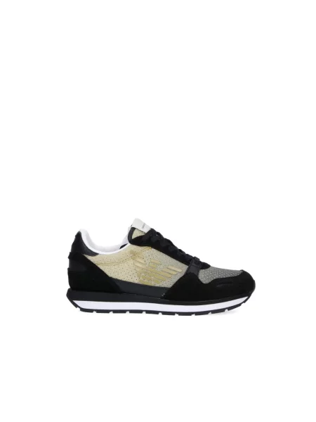 Sneakersy Emporio Armani skórzane czarne