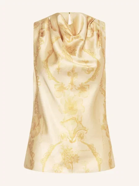 Satynowy top Ted Baker złoty
