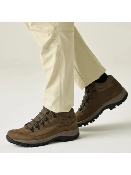 Skórzane buty trekkingowe Bayton Mid brązowe