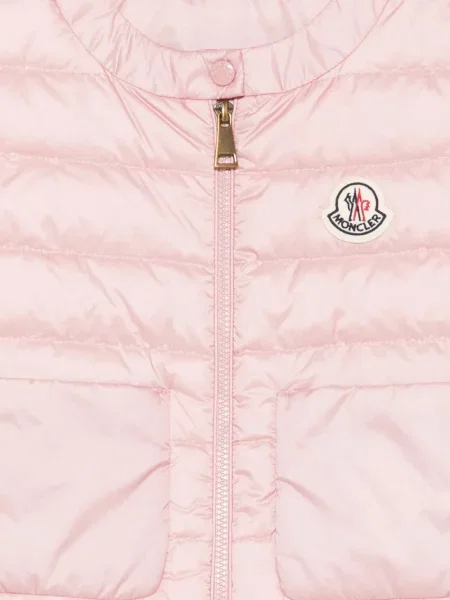 Kamizelka puchowa dziecięca Moncler Enfant różowa