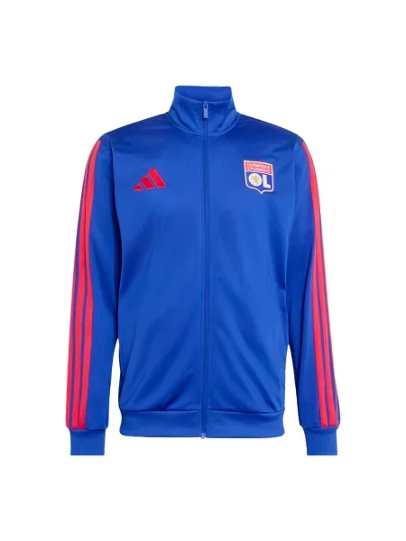 ADIDAS PERFORMANCE Sportovní bunda Olympique Lyon DNA modrá červená