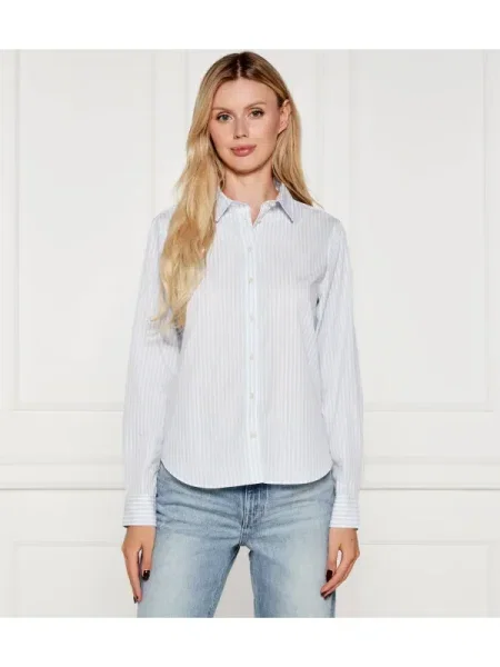 GANT Bluză deschis / alb albastru