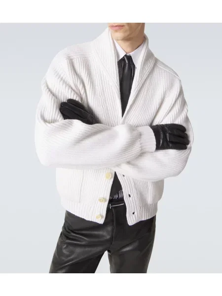 Cardigan Tom Ford din cașmir alb