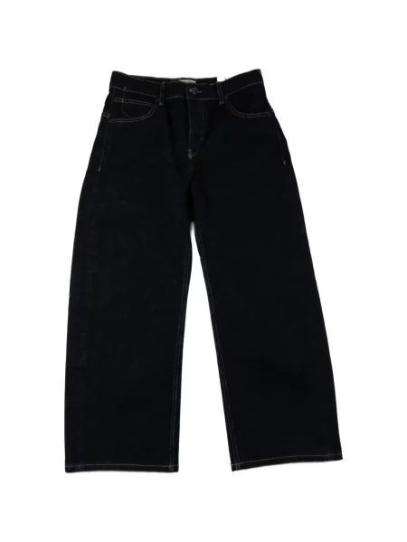 Blugi boyfriend Free People albastru