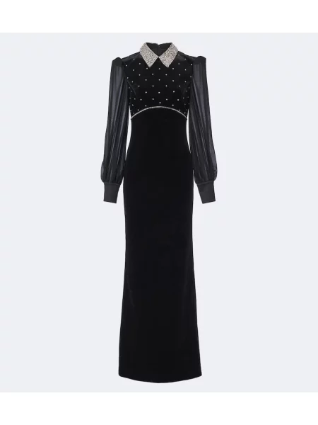 Rochie Rebecca Vallance de catifea negru