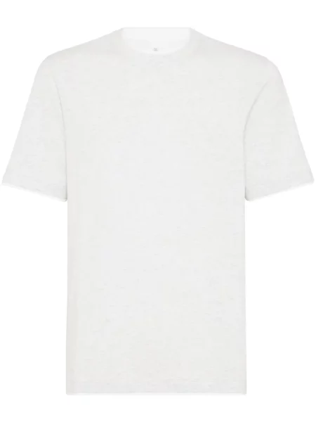 Tričko Brunello Cucinelli bílé