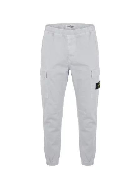 Pantaloni Stone Island cu strasuri alergare gri