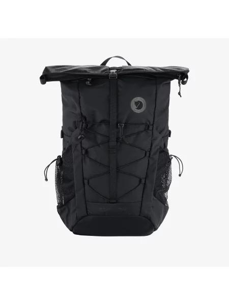 Раница Fjallraven Abisko Hike Foldsack голям с изчистен дизайн черно