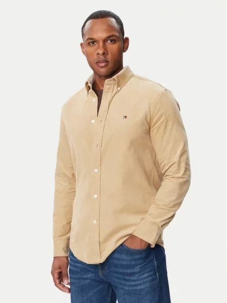 Tommy Hilfiger Риза Solid бежов