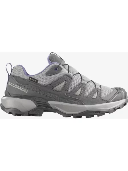 Buty do biegania Salomon X Ultra Leather GORE-TEX liliowy szary