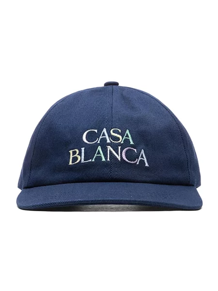 Czapka z daszkiem Casablanca wełniana z kapturem czarna