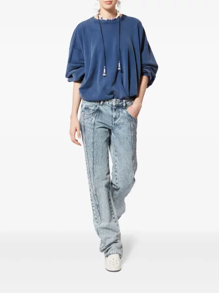 Hanorac Marant Etoile cu broderie albastru