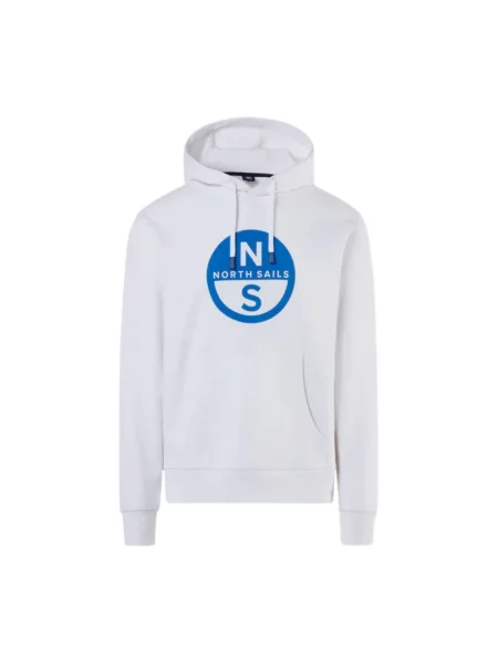Bluza z kapturem North Sails z kapturem z logo biała