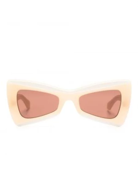 Ochelari de soare Off-white cu imprimeu geometric alb