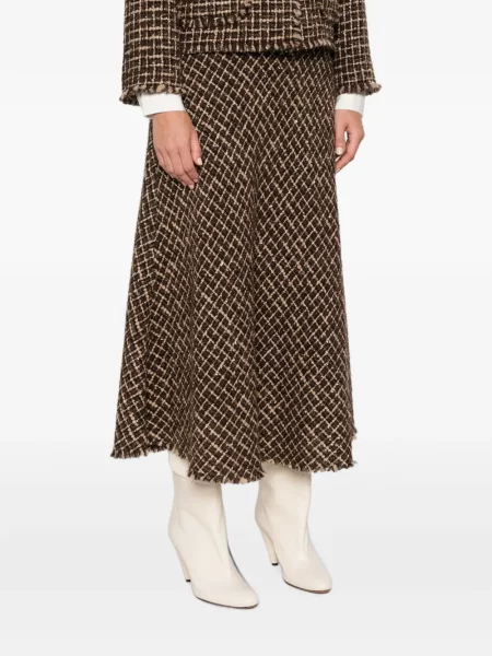 Geacă Andiata din tweed maro