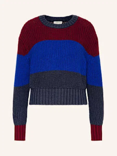 Calvin Klein Jeans Svetr tmavě červená/ tmavě modrá/ modrá červený