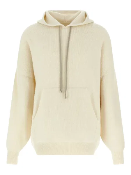 Hanorac cu glugă Rick Owens alb