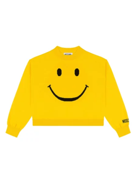 Sweter dziecięcy Moschino żółty