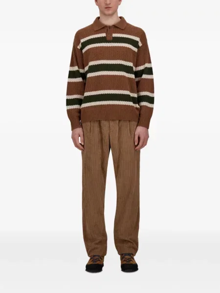 Pantaloni Herno de catifea cord maro