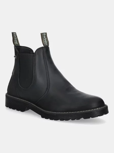 Кожени боти челси Barbour Patton мъжки черно