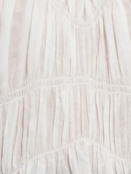 Top Allsaints cu volane alb