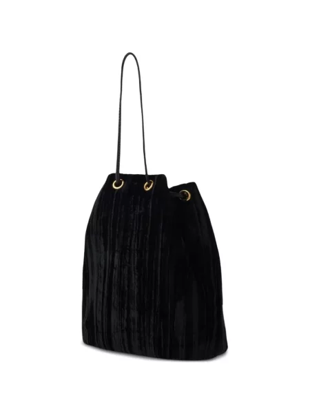 Geantă Furla de catifea negru