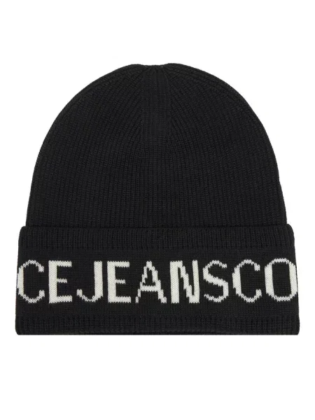 Versace Jeans Couture Czapka Big Beanie czarny