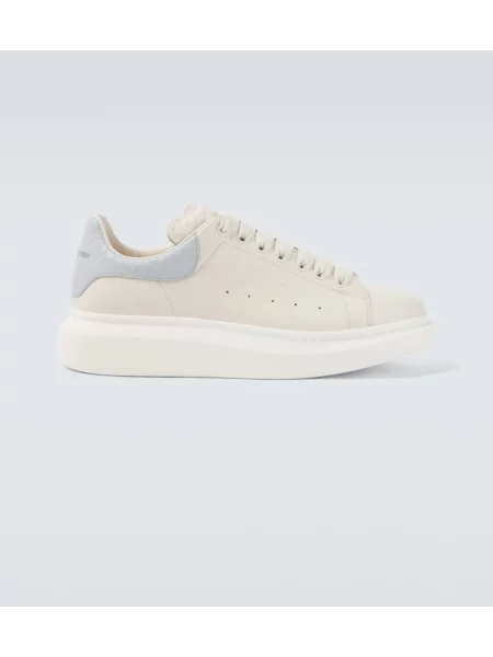 Sneakerși Mcqueen din piele alb