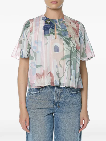 Top Ted Baker cu model floral cu imagine roz