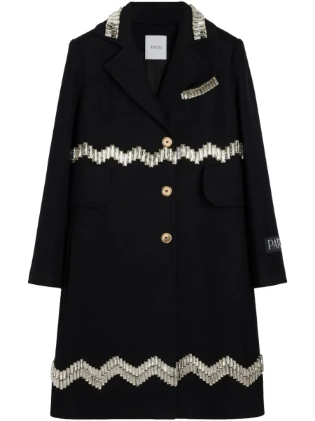 Palton Patou de cristal negru