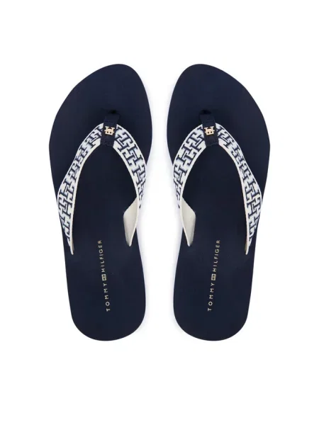 Japonki Tommy Hilfiger granatowe