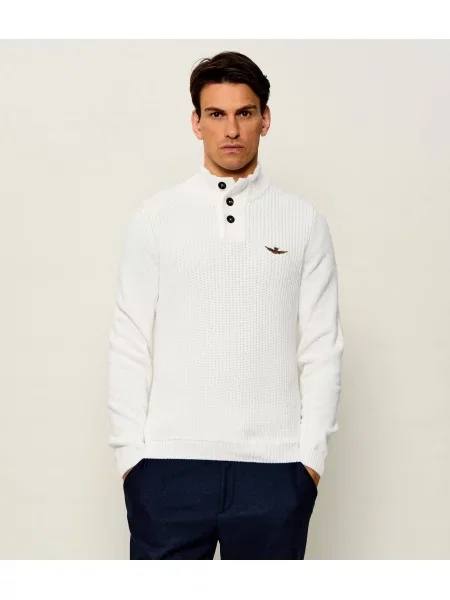 Aeronautica Militare Pulover alb
